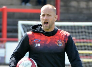 Workington's manager Danny Grainger